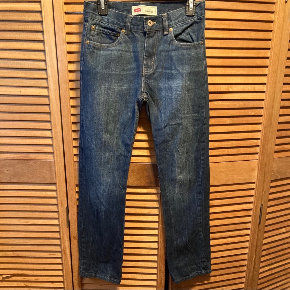 Levi Strauss 514 Straight Leg Blue Denim Jeans